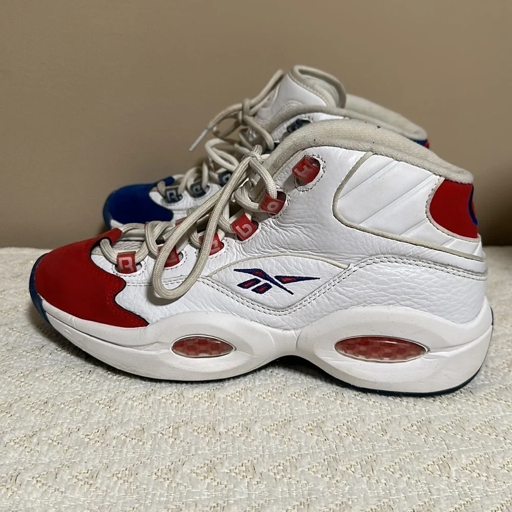 Allen Iverson Sneakers REEBOK Question Mid Double Cross (Blue/Red)